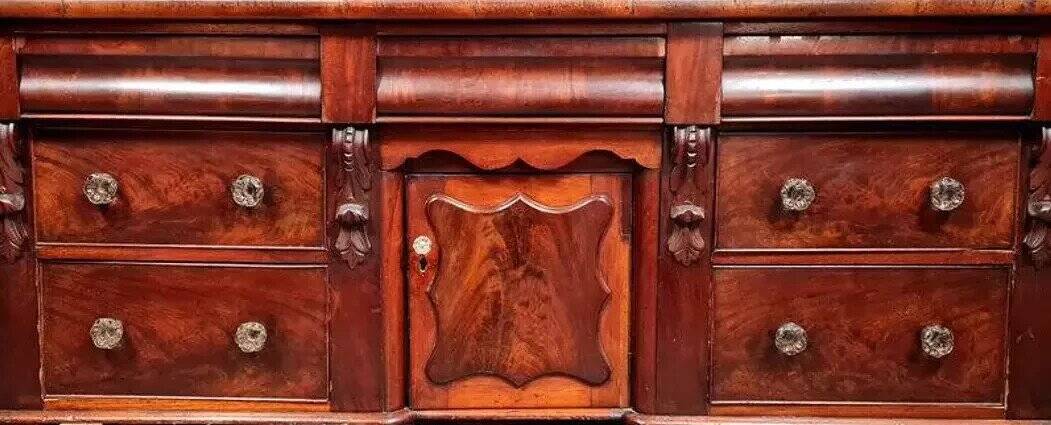 English commode or sideboard in mahogany