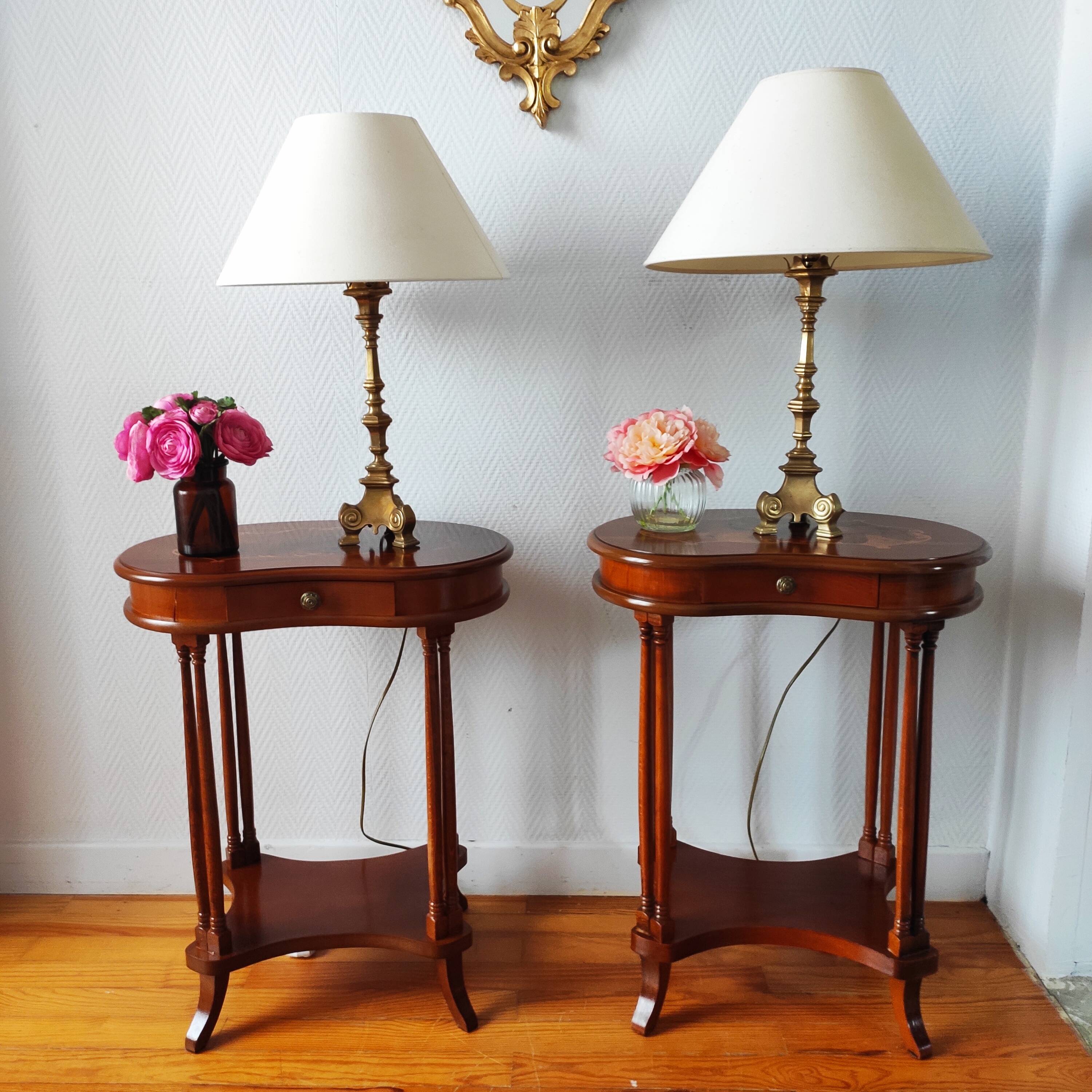 Pair of classic bedside tables.