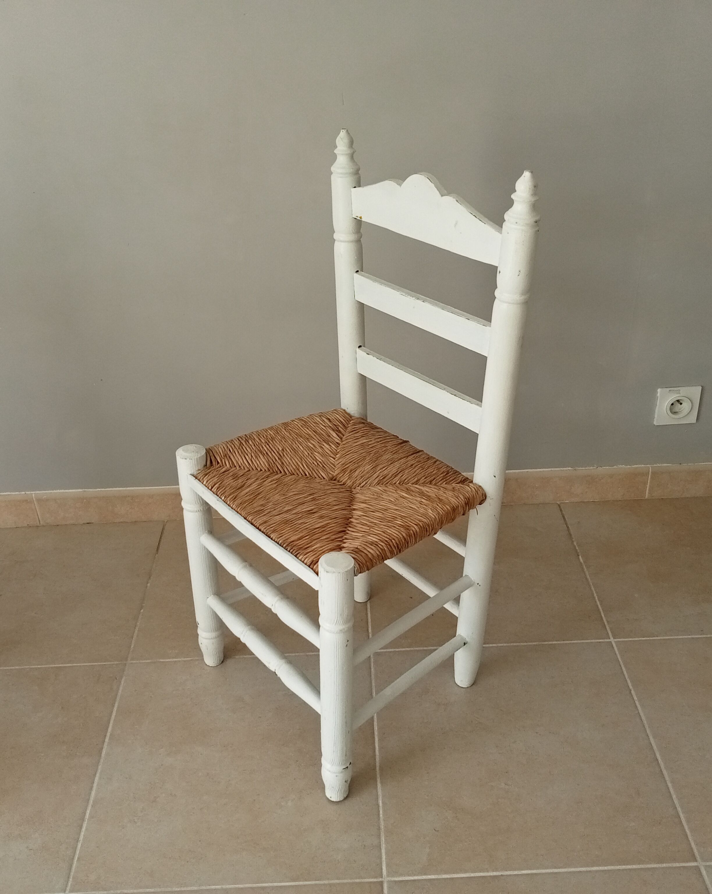 Paire de chaises ancienne paillé années 30/40