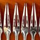 Christofle boréal, 12 snail forks, aperitif pick very good condition