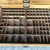 Oak craft cabinet has 13 drawers circa 40's / 50's