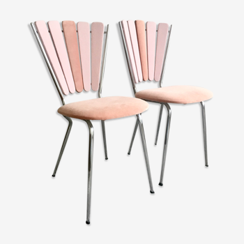 restored vintage "petal" chairs