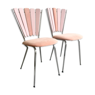 restored vintage "petal" chairs