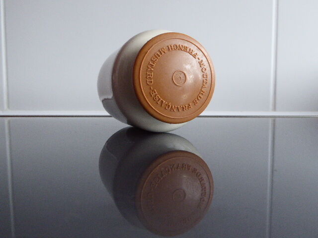 Ancient jar of mustard sandies from Meaux Pommery