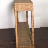 Wicker console