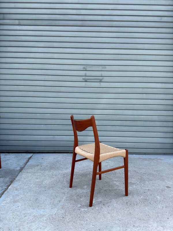 4 chaises danoises Arne Wahl Iversen