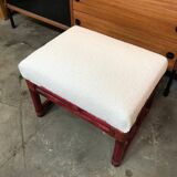 Maugrion rattan poufs for Roche Bobois vintage 70s