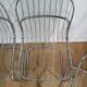 4 chrome metal chairs