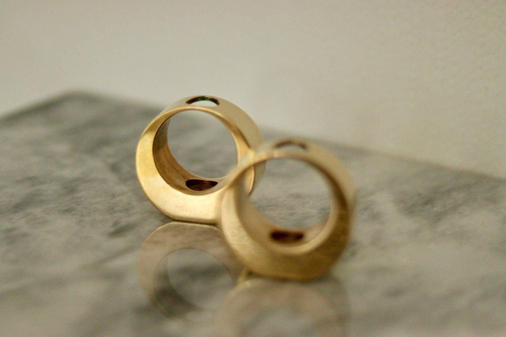 Pair of Swedish brass candlesticks from the mid-century by Arthur PE, Kolbäck.