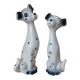 Couple of romantic Dalmatian figurines in ceramic – 1970s