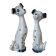 Couple of romantic Dalmatian figurines in ceramic – 1970s