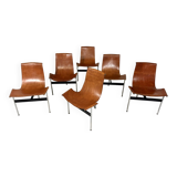 ICF De Padova T-chairs by Katavolos, Kelley and Littell, Italy 1950’s
