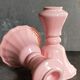 PRODUCT POP UP CHRISTMAS 2022 Duo of vintage pink ceramic candle holders