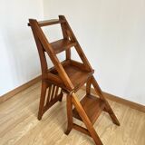 Wooden stepladder chair