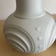 Trio of Op Art vases by KPM Germany in biscuit porcelain