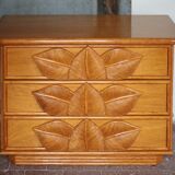 Vintage chest of drawers, Maugrion rattan chest of drawers for Roche Bobois