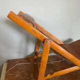 transat bambou pliable vintage enfant