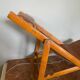 vintage folding bamboo deckchair for children