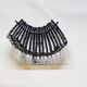 Large Vintage Black Bamboo Fruit Basket