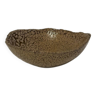 Vintage Modernist handmade ceramic decorative bowl