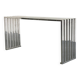 Console Eichholtz Carlisle en acier inoxydable poli
