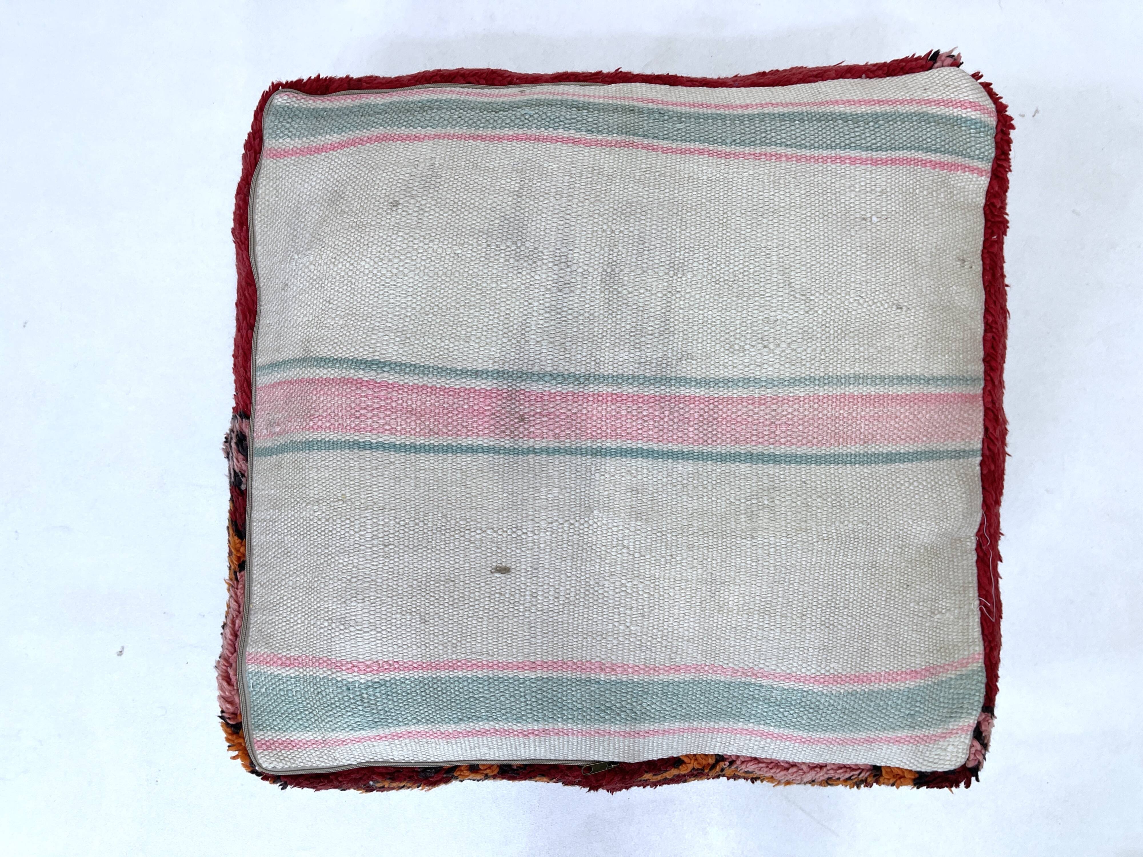 Moroccan kilim pouf
