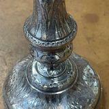 Silver metal candle holder from the early 20th century