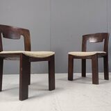 Vintage Brutalist Dining Chairs, Set of 6 - 1970s