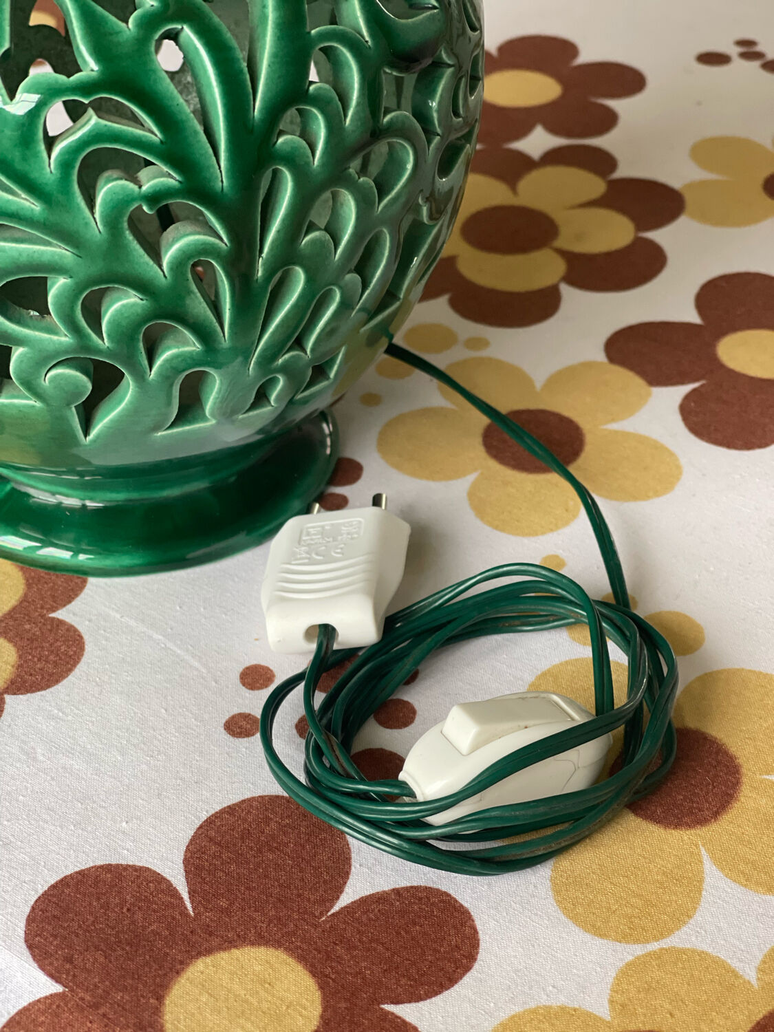 Antique ceramic lamp