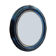 Black lacquered oval frame with its blown glass - Napoleon III - view 25.4 x 20.4