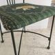 Chaise de jardin vintage en fer forgé