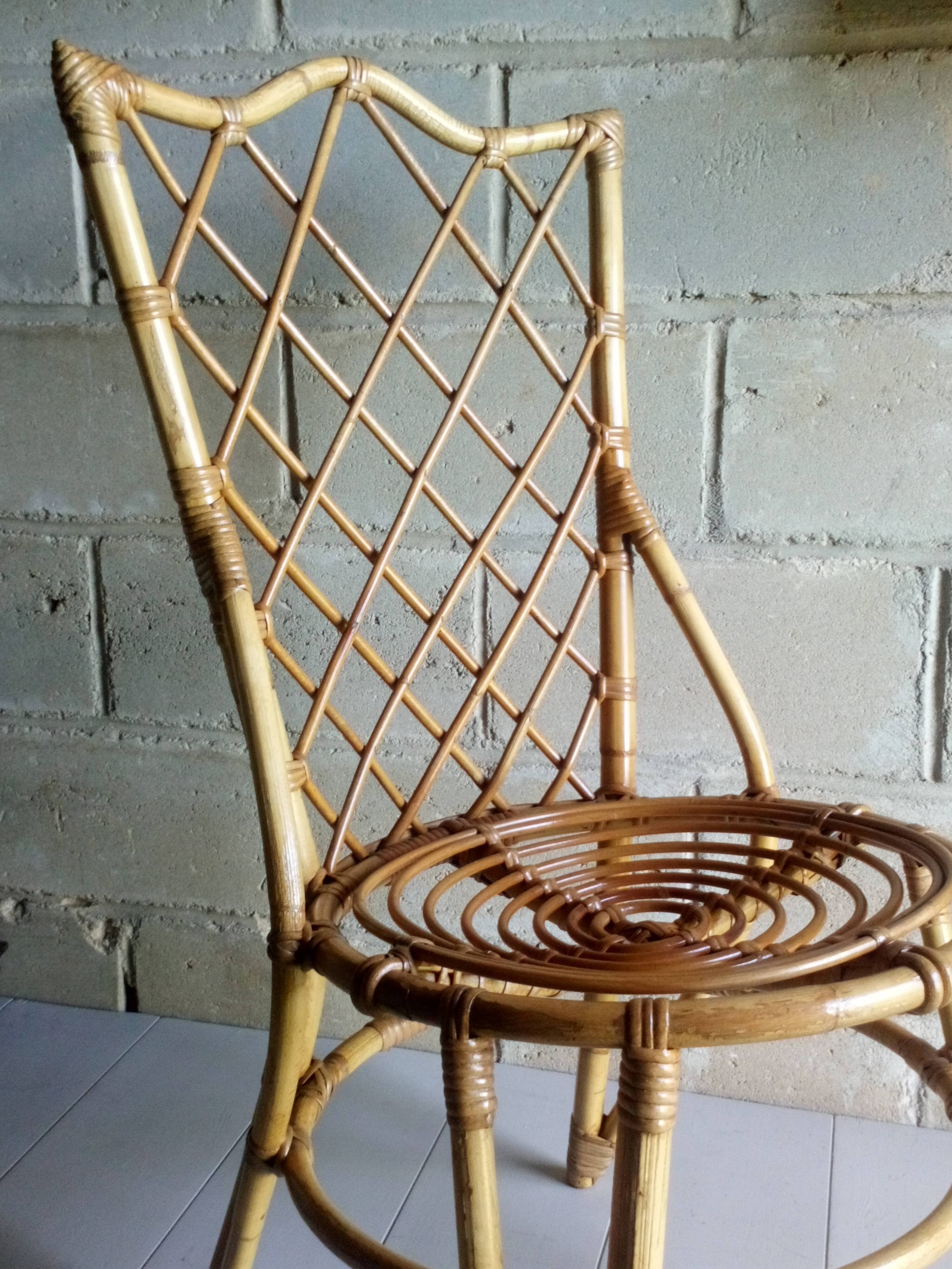 1950 rattan chair