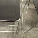 Set of 3 minimalist X line chairs by Niels Jorgen Haugesen for Hybodan circa 1970