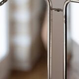 Vintage triptych barber mirror