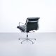 SOFT PAD CHAIR EA 217 EAMES BLACK LEATHER HERMAN MILLER PUBLISHED BY ICF 1970s