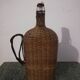 Old heavy rattan pilgrim's gourd