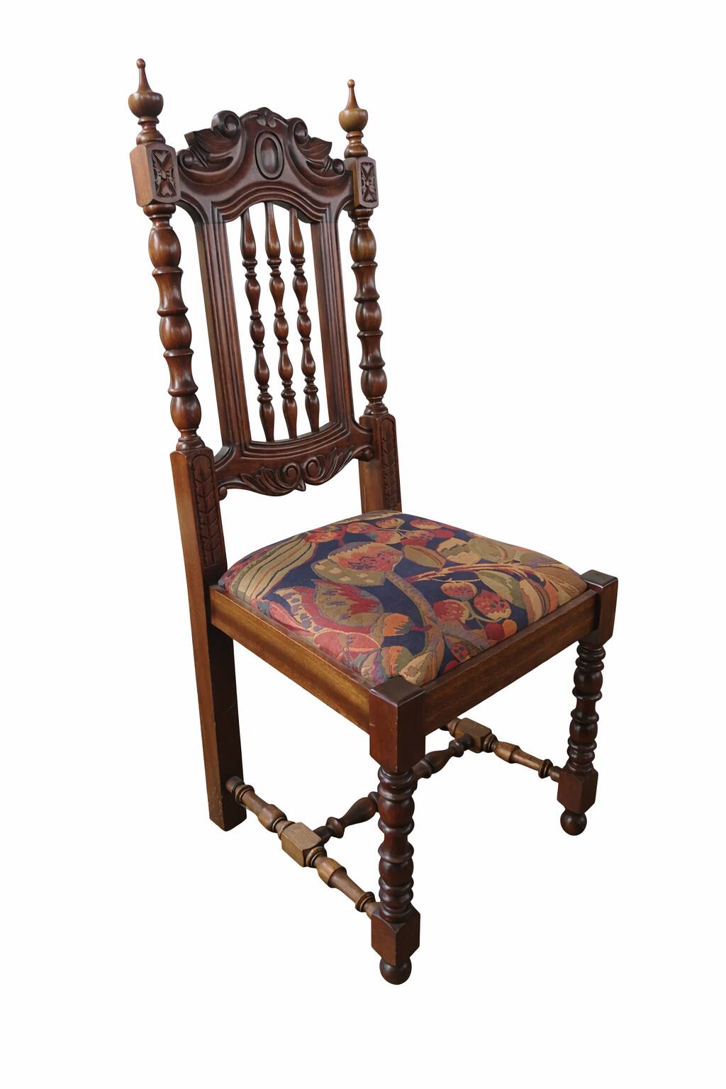 Ltee laval - set of 6 or 12 carved solid wood chairs - very good condition