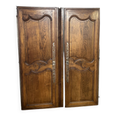 Paire de Portes d'armoire ancienne et sa traverse