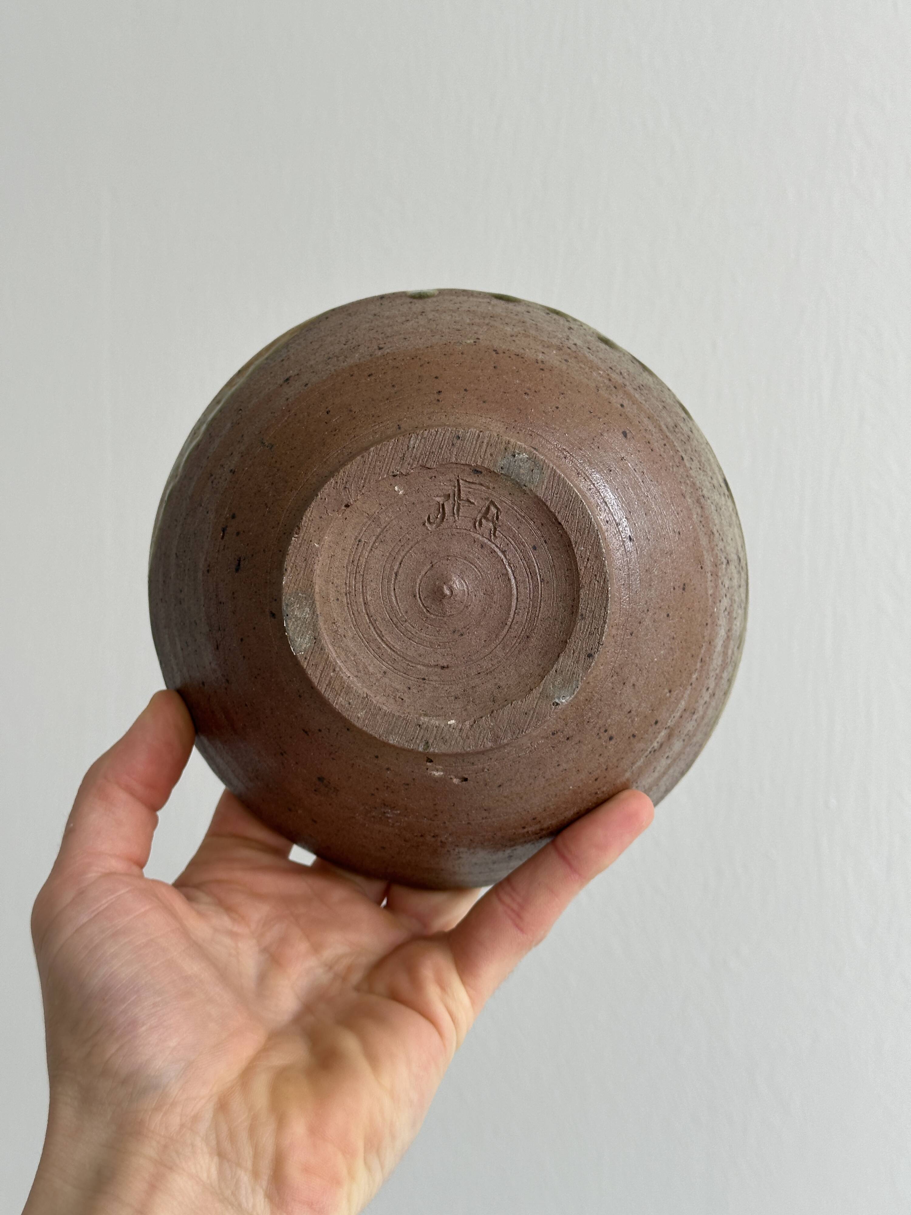 Handmade ceramic craft bowl