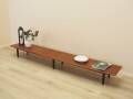 Danish teak sideboard in low architectural form, Scandinavian Modern design, 1970s