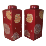 Pair of ceramic vases Geneviève Lethu