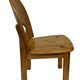 Vintage set of four pinewood chairs Rainer Daumiller minimalist design