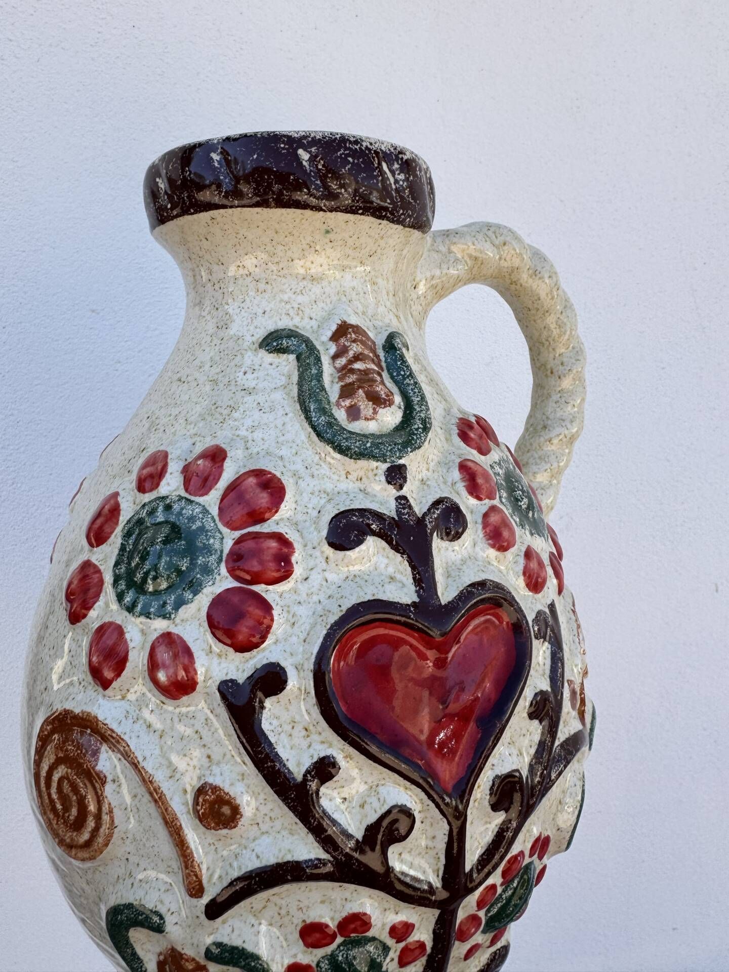Ceramic jug vase West Germany 1960s