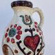 Ceramic jug vase West Germany 1960s