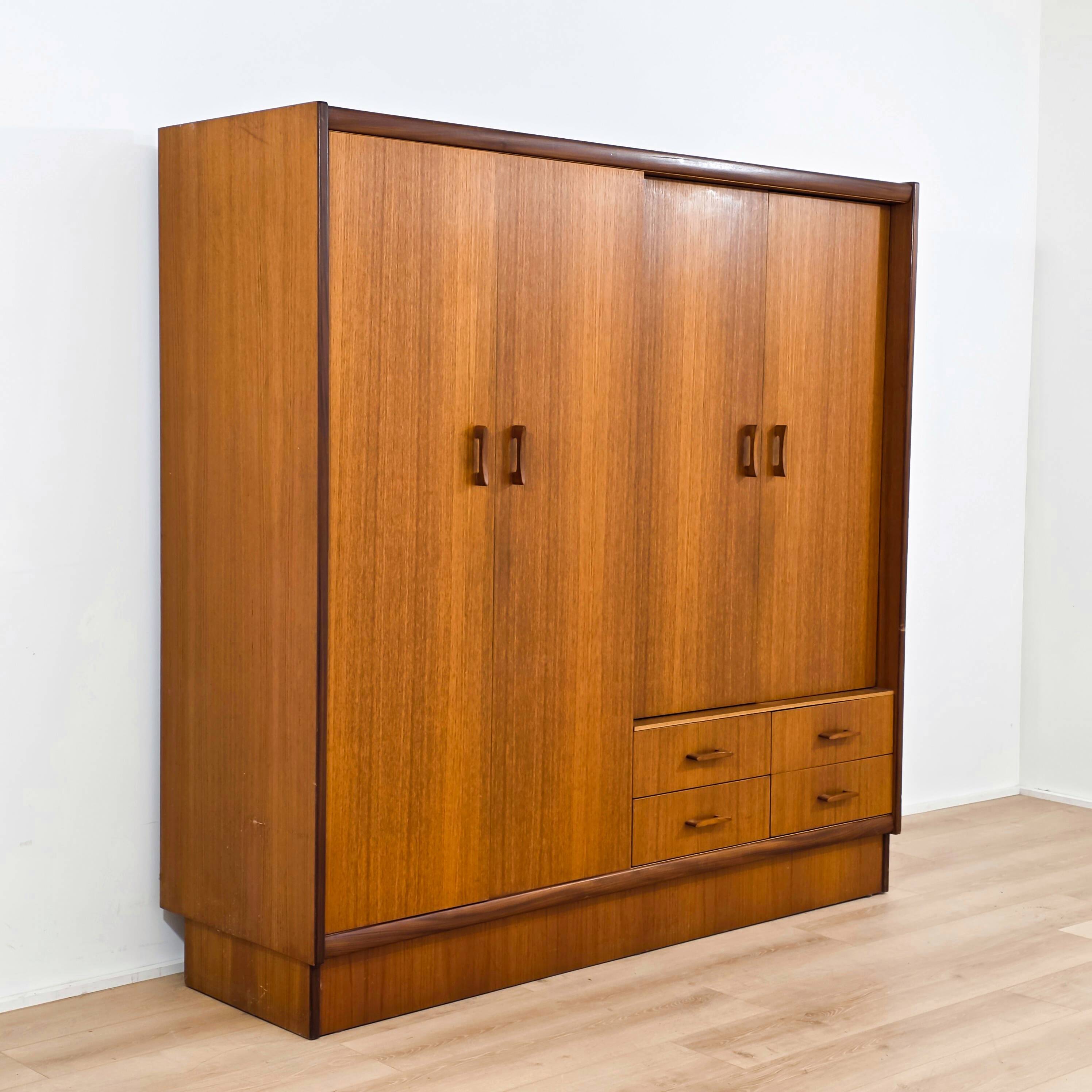 Scandinavian teak wardrobe from the 1970s.