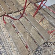 Set of 4 folding chairs for old bistro, guinguette, brasserie