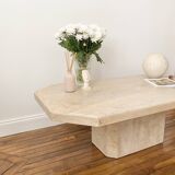 Table basse en travertin vintage