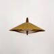 Large Sisal and Teak Pendant Lamp by Temde