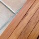 Black metal and wood shelf 60/70