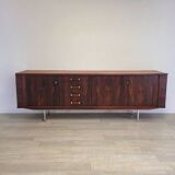 Large modernist rosewood sideboard, Scandinavian design, 1970s vintage